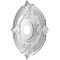 Ekena Millwork Attica PVC Ceiling Medallion (Canopies up to 6 3/4"), 19"OD x 3 1/2"ID x 1"P, Metallic Antique Brass CMP19ATCAB - alternate 5
